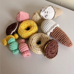 Handmade Crochet Dessert Toy Set